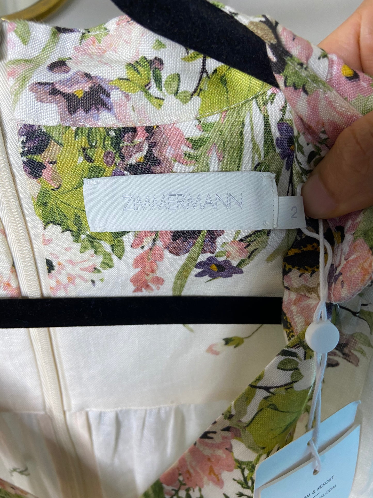 Zimmermann Halliday Plunge Mini Dress size US 8