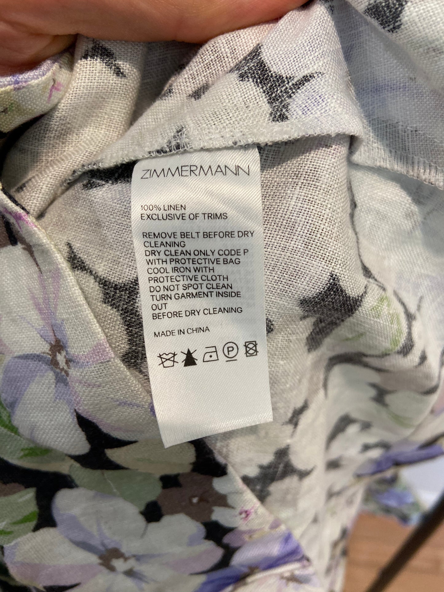Zimmermann Ninety-Six Shirt Mini Dress size AU 1 - us 6