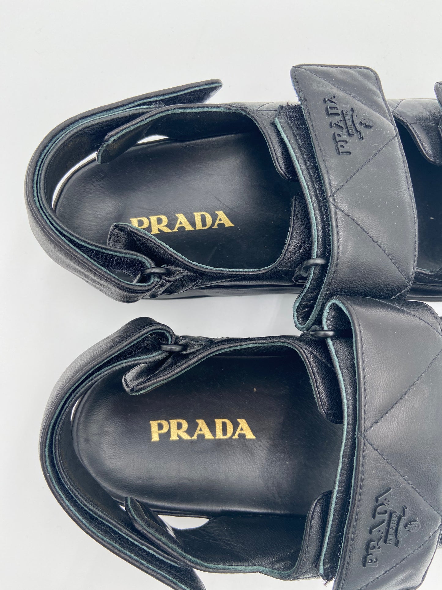 Prada Padded Nappa Leather Sandals size 40