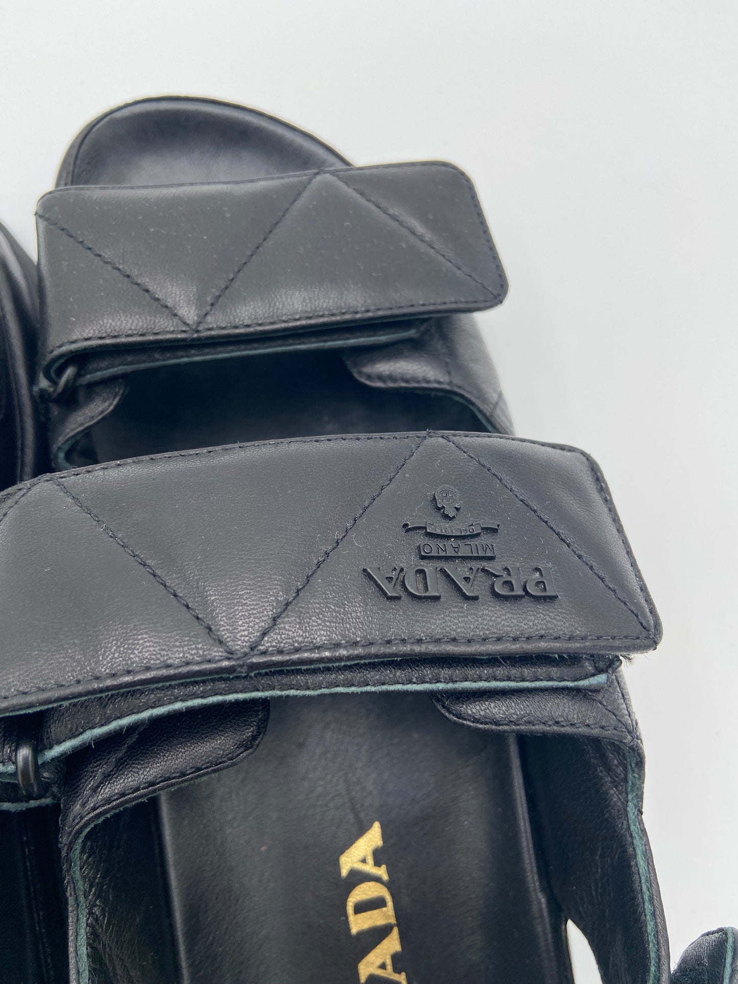 Prada Padded Nappa Leather Sandals size 40