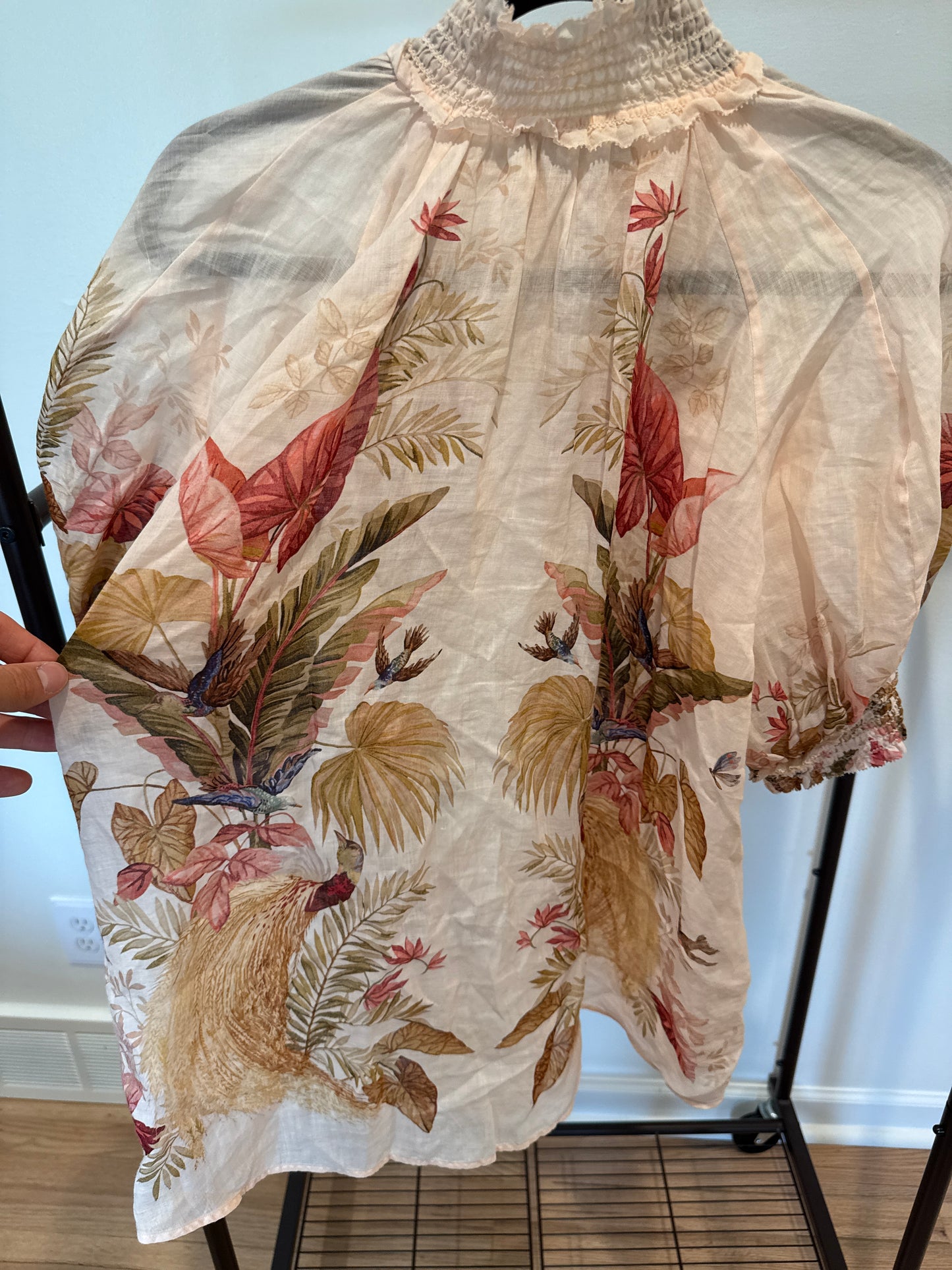 Zimmermann Ascension Tuck Short with Ascension Billow Blouse size 2 US 8