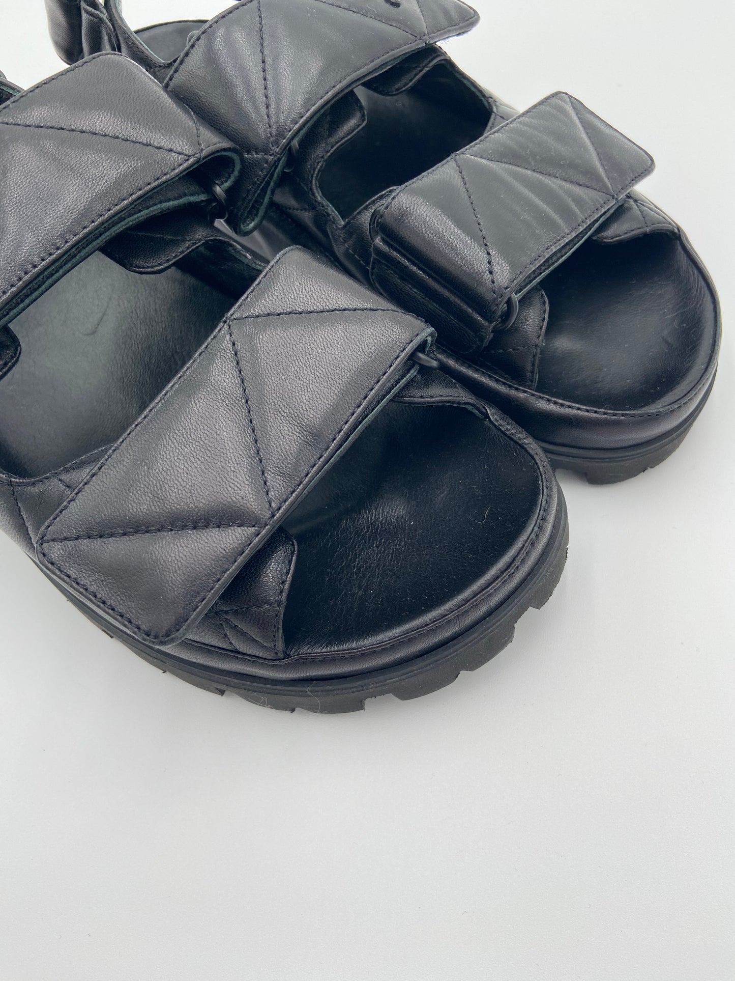 Prada Padded Nappa Leather Sandals size 40