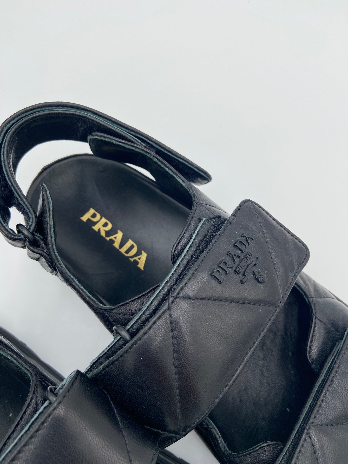 Prada Padded Nappa Leather Sandals size 40