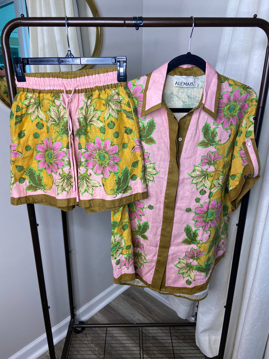 Alemais Winnie Top and Shorts Set size US 2 / 4