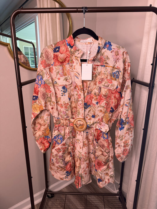 ZIMMERMANN August Panelled Playsuit size US 8