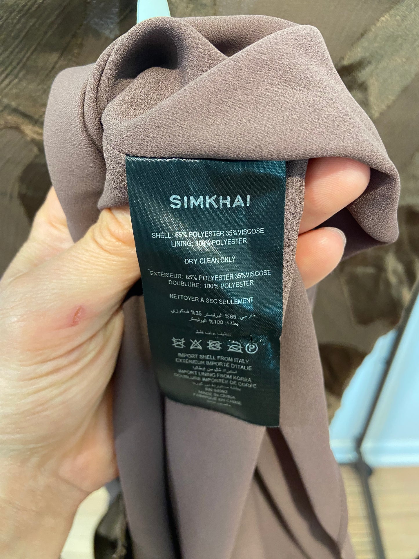 Simkhai Burke Draped Silk Midi Dress size 0
