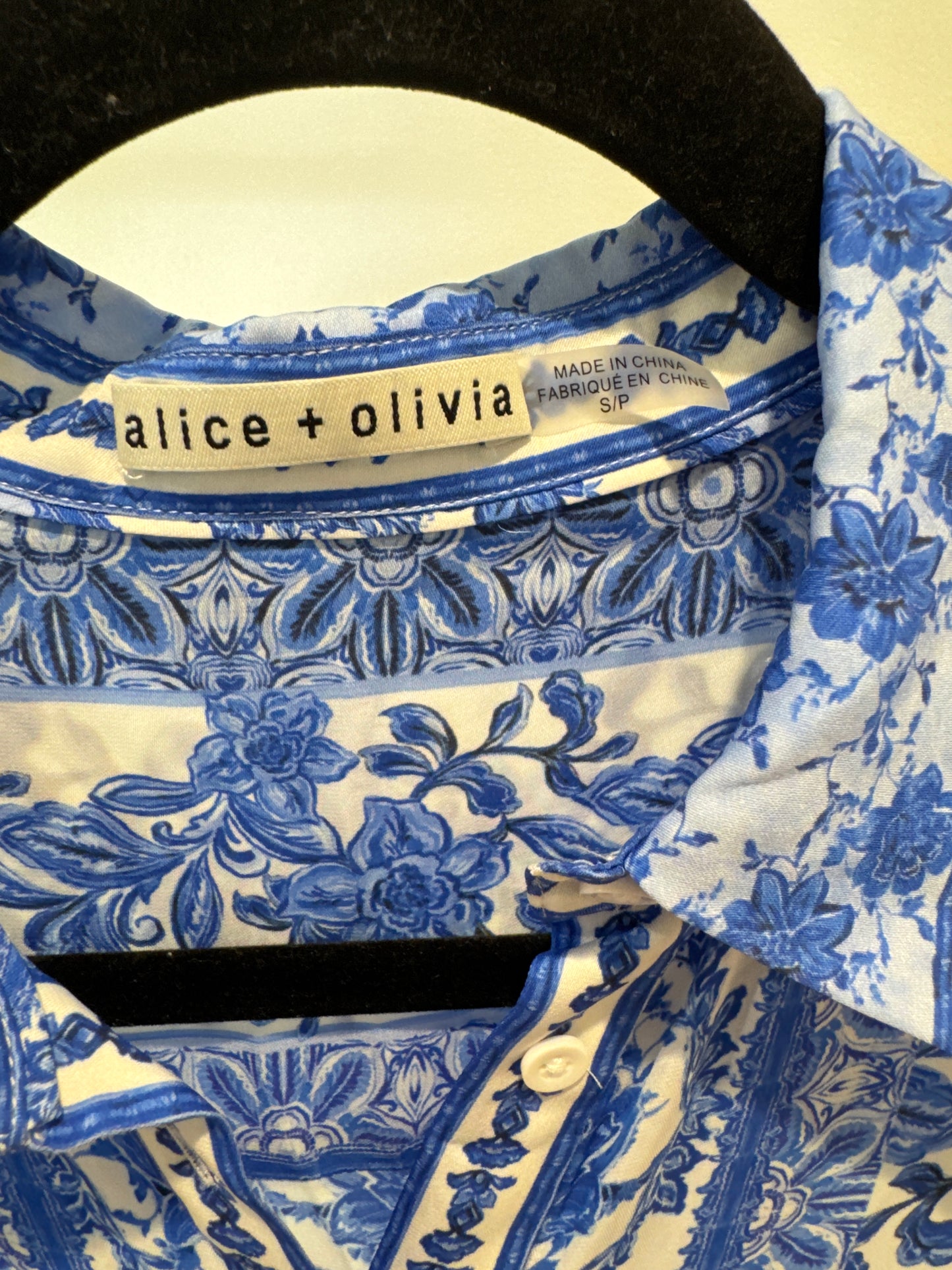 Alice and Olivia Chassidy Maxi Shirtdress size S