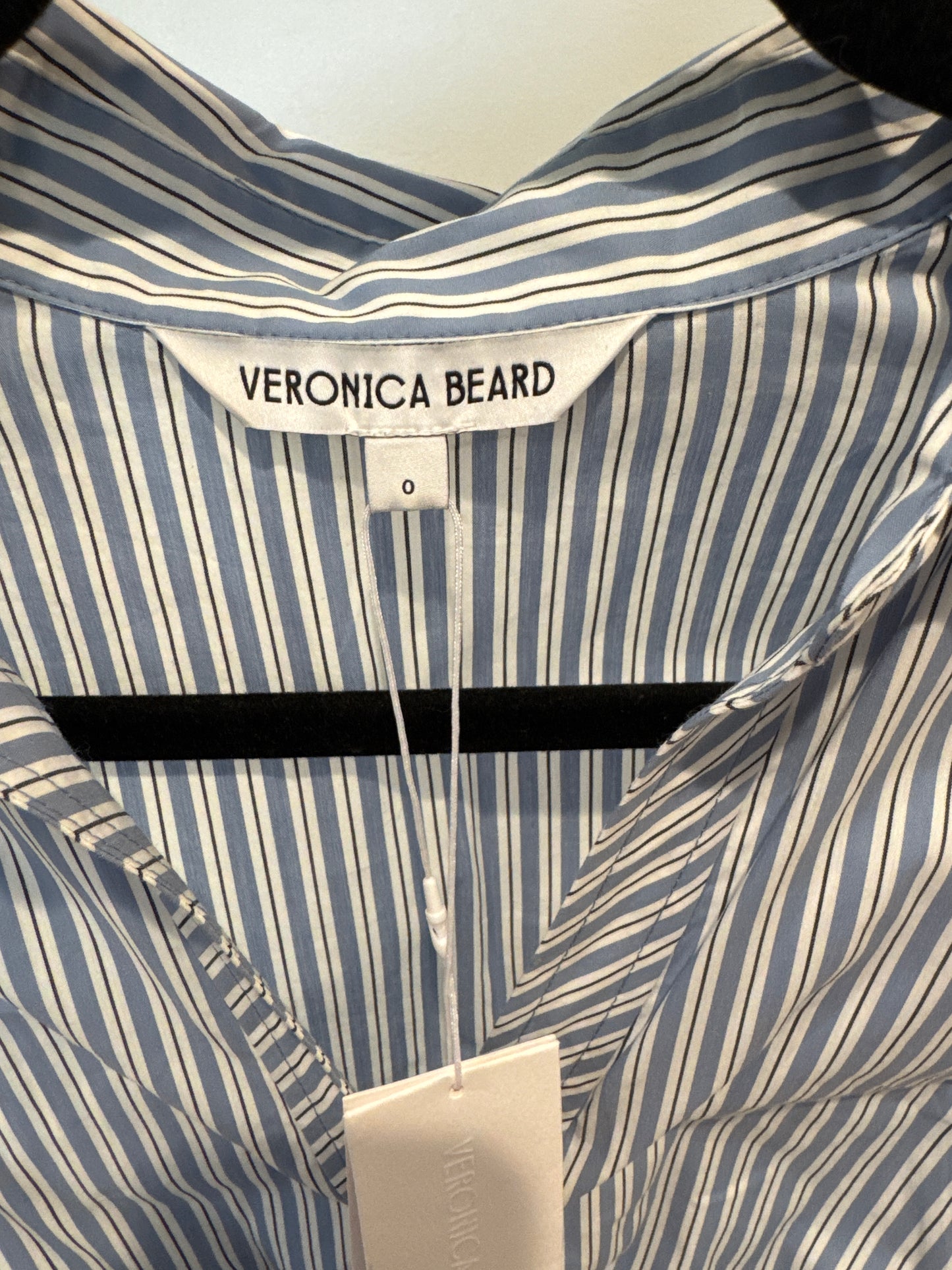 Veronica Beard Susan Stripe Cotton Blend Shirtdress size 0