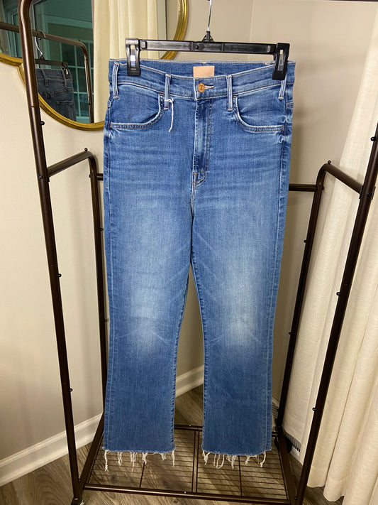Mother The Hustler Ankle Fray Jeans size 29