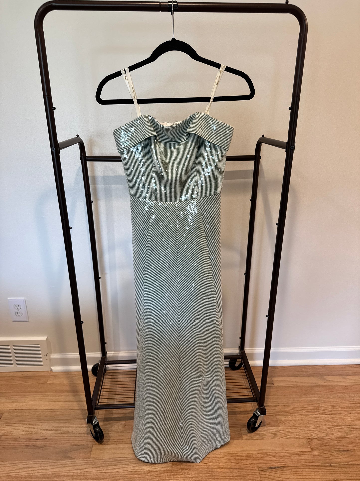 Shoshanna Midnight Kiara Dress in Verde/Ivory size 0