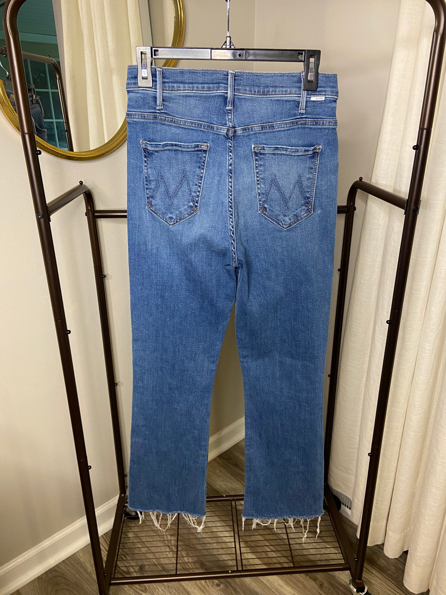 Mother The Hustler Ankle Fray Jeans size 29