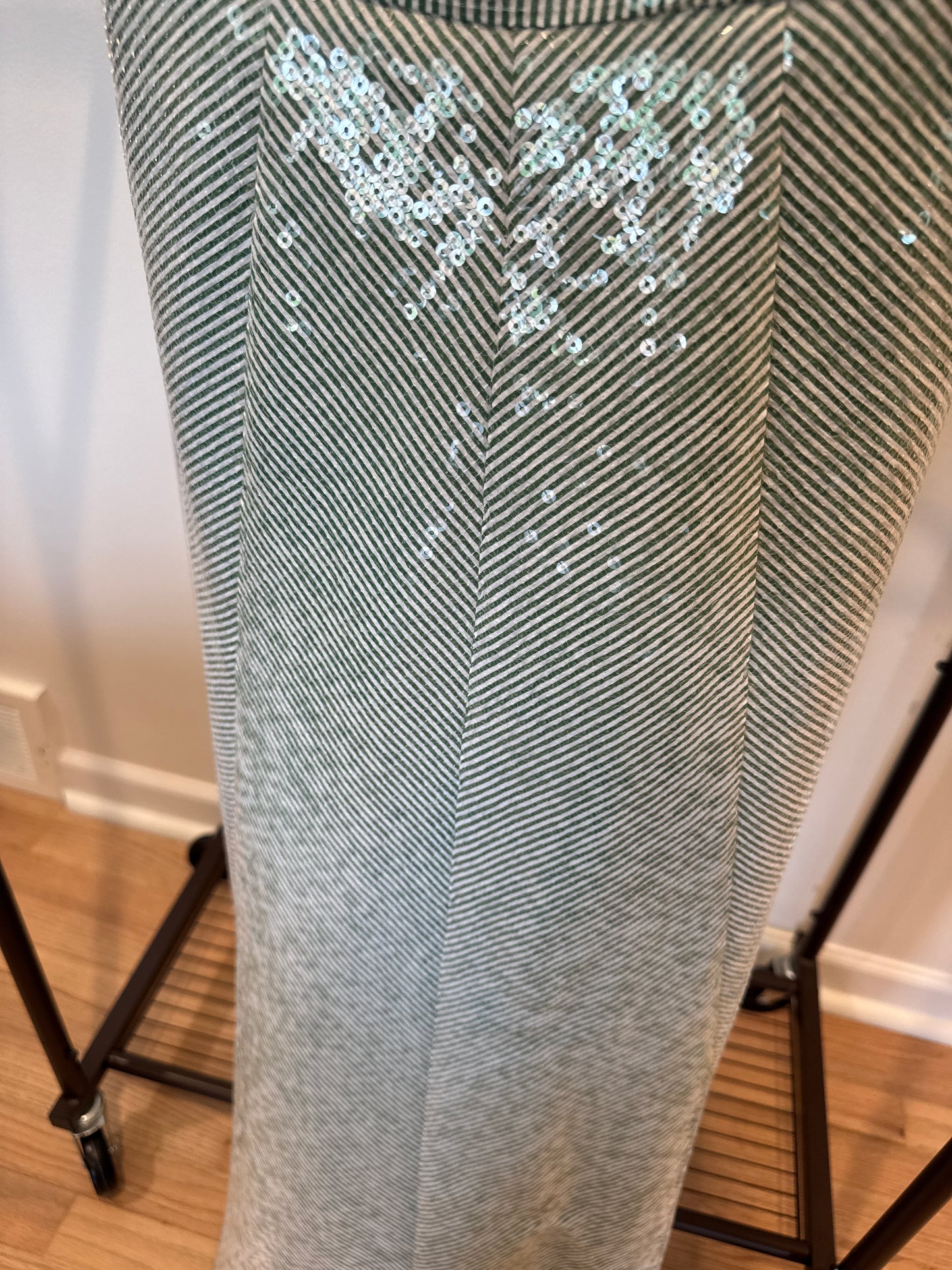 Shoshanna Midnight Kiara Dress in Verde/Ivory size 0