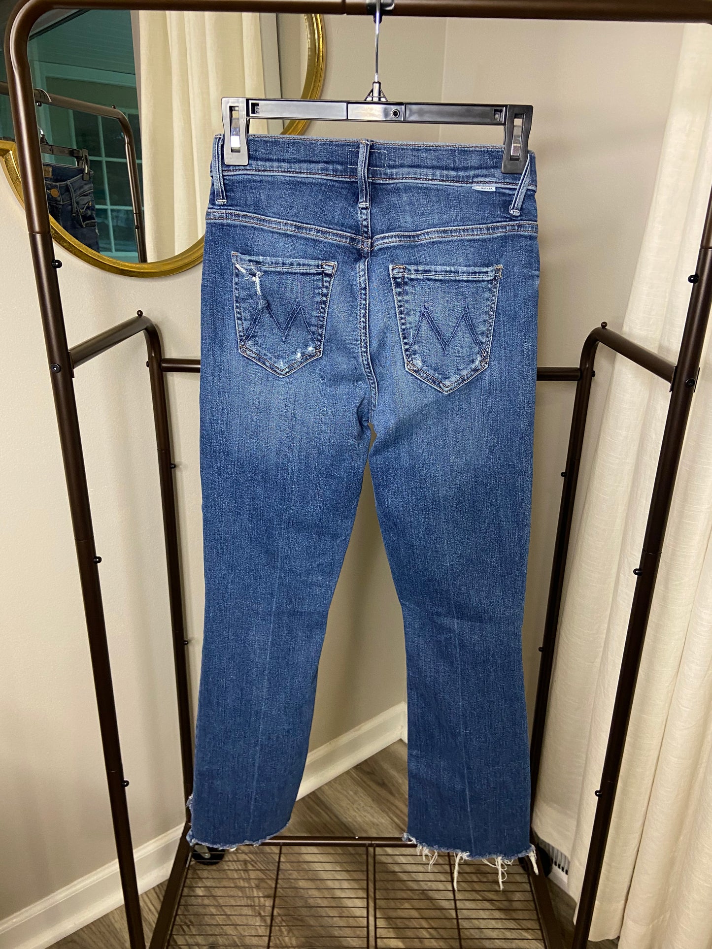 Mother The Insider Crop Step Chew Jeans size 25