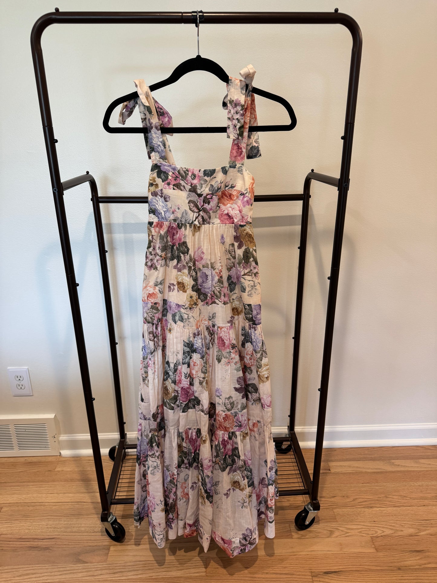Zimmermann Brighton Tie Shoulder Dress SIZE 0P US 2P