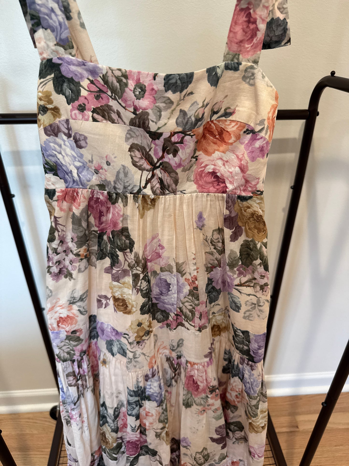 Zimmermann Brighton Tie Shoulder Dress SIZE 0P US 2P