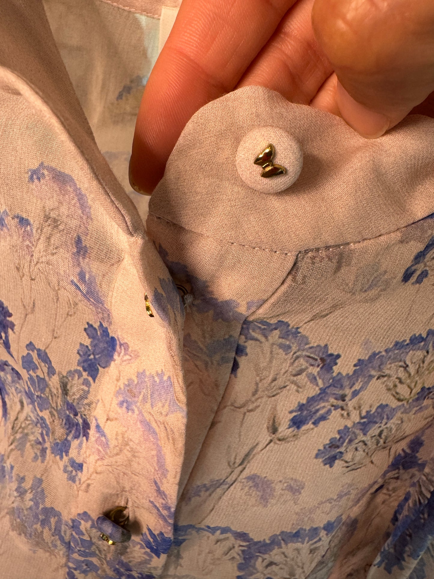 ZIMMERMANN Luminous Floral Cotton-Silk Blouse size US 8
