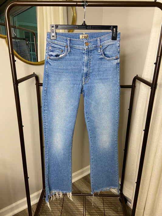 Mother Insider Crop Step Fray Jeans size 26