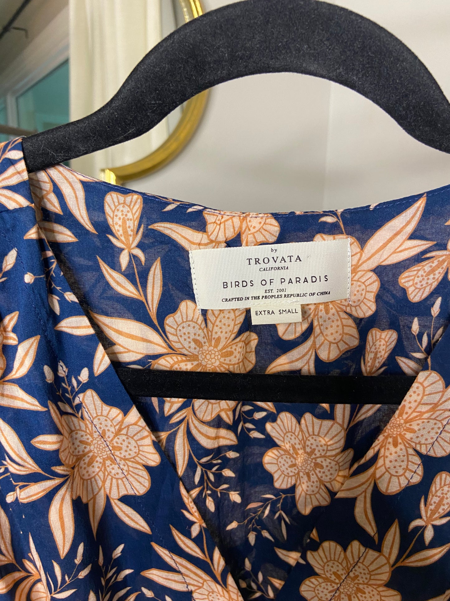 Trovata Birds of Paradis Kristi Midi Dress size XS