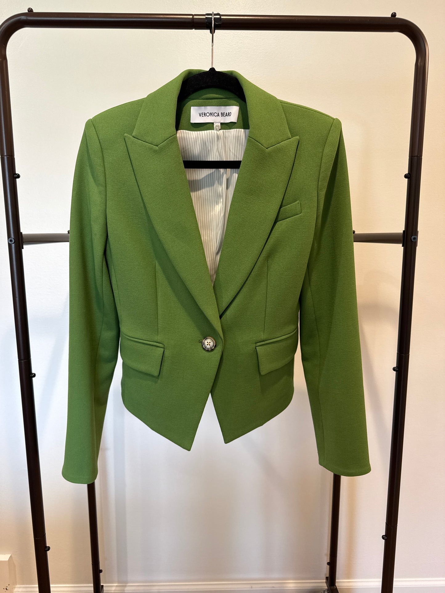 Veronica Beard Hosanna Dickey Jacket in Lemongrass size 4