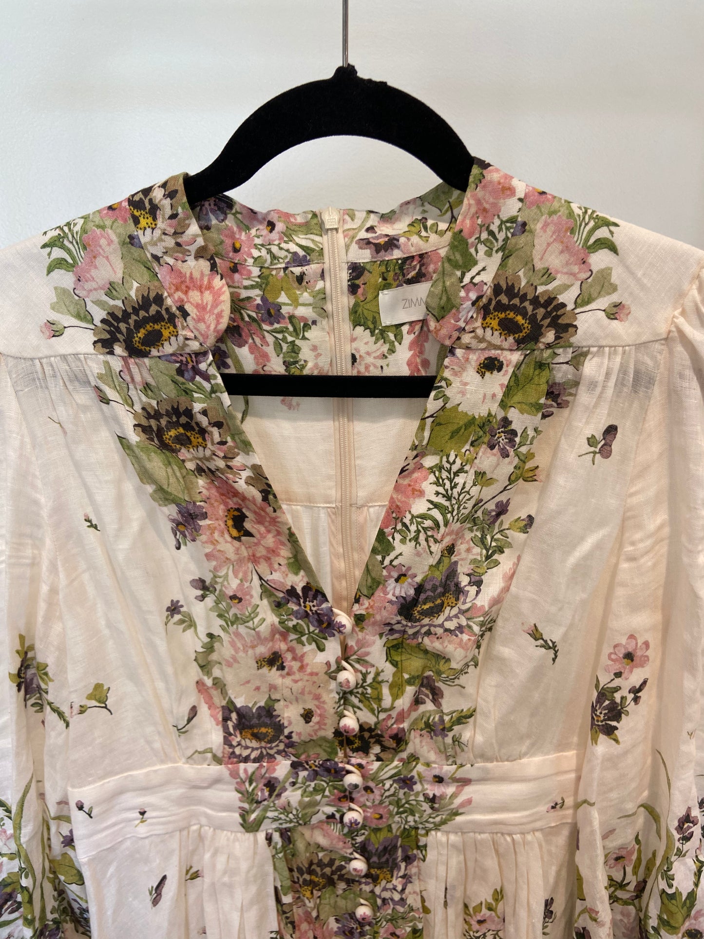 Zimmermann Halliday Plunge Mini Dress size 2 US 8
