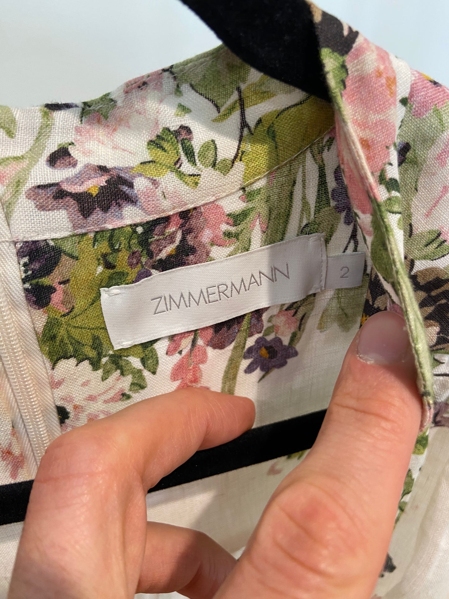 Zimmermann Halliday Plunge Mini Dress size 2 US 8