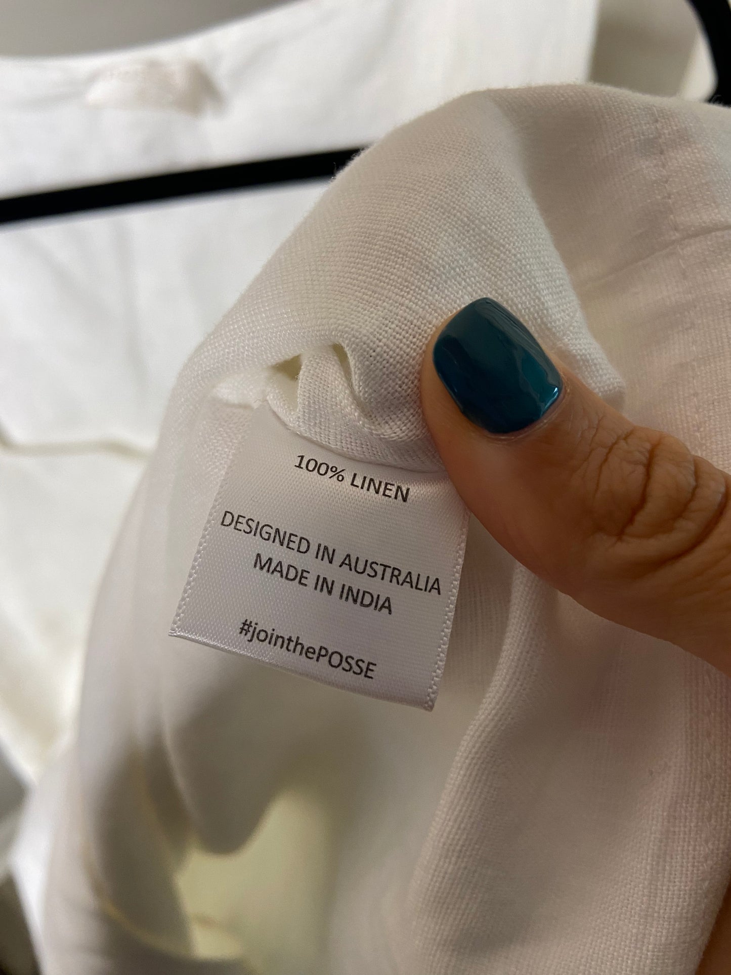 Posse Alice Linen White Mini Dress size S