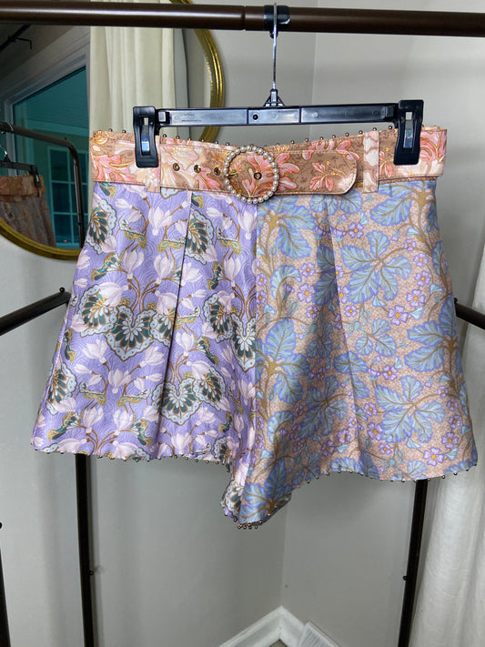 Zimmermann Kaleidoscope Beaded Hem Shorts size us 8