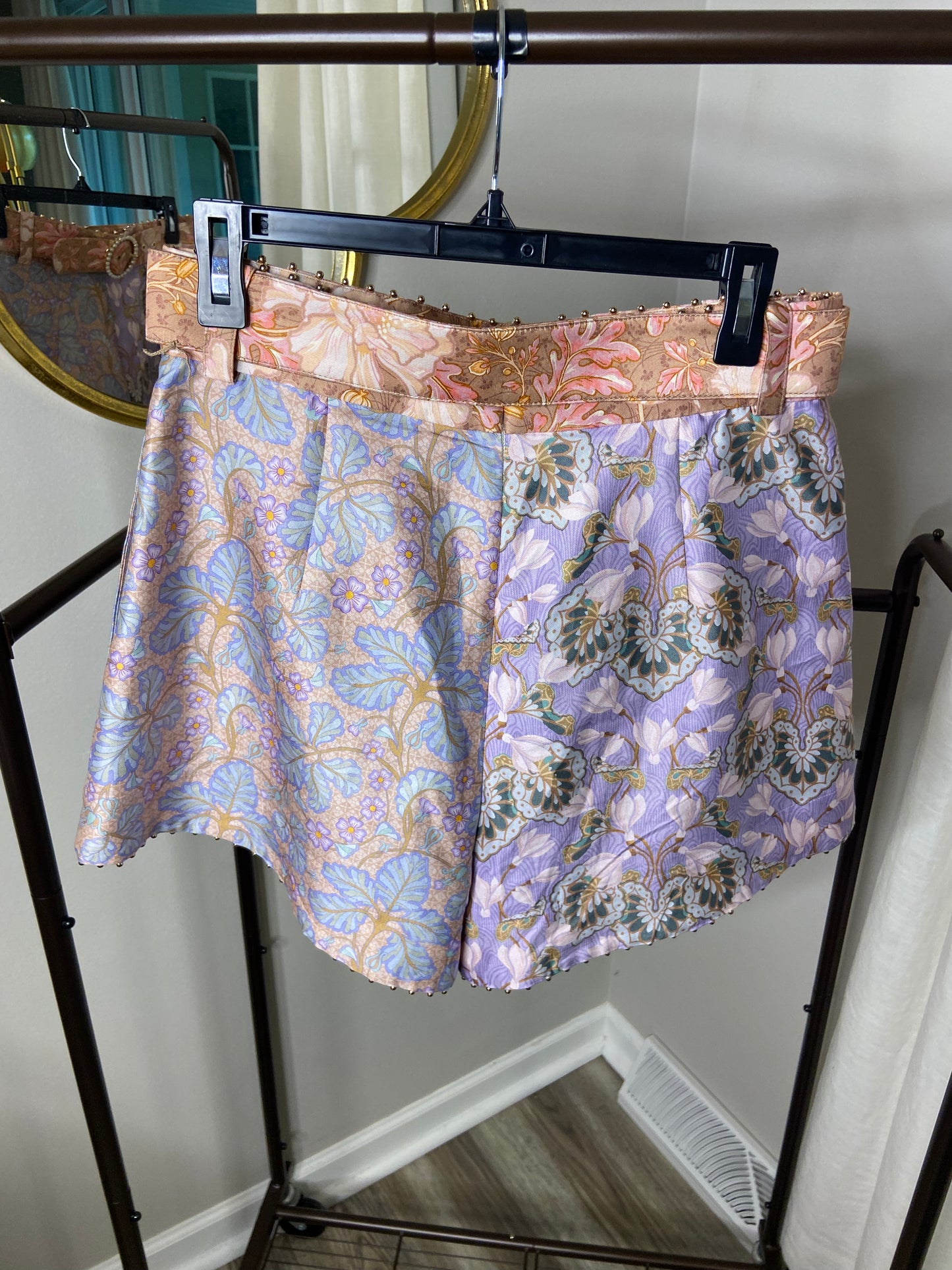 Zimmermann Kaleidoscope Beaded Hem Shorts size us 8