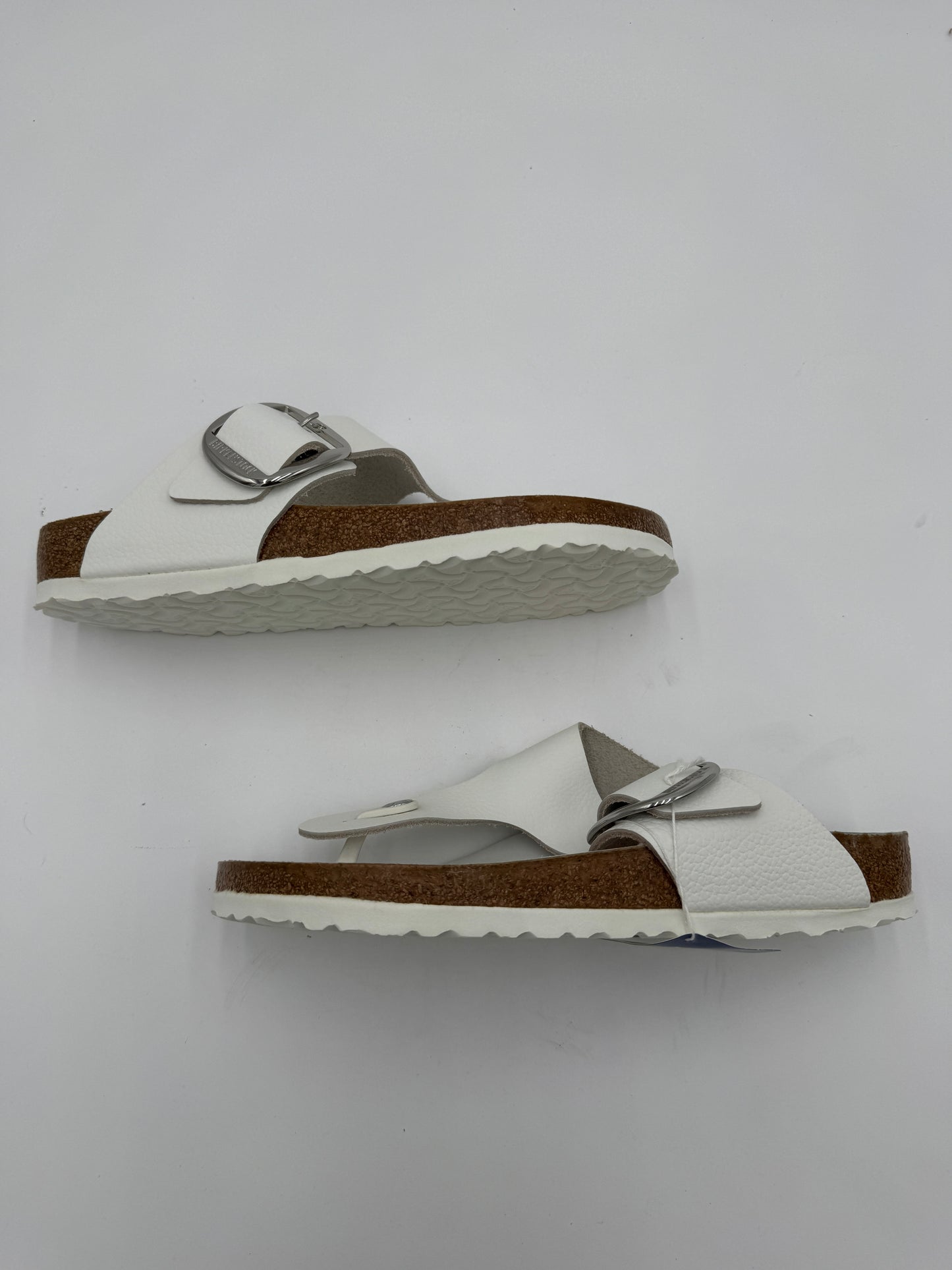 Birkenstock White Gizeh Big Buckle Sandals size 42 US 10
