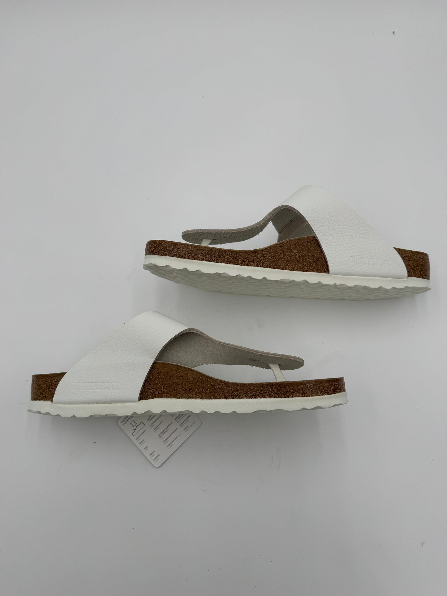 Birkenstock White Gizeh Big Buckle Sandals size 42 US 10