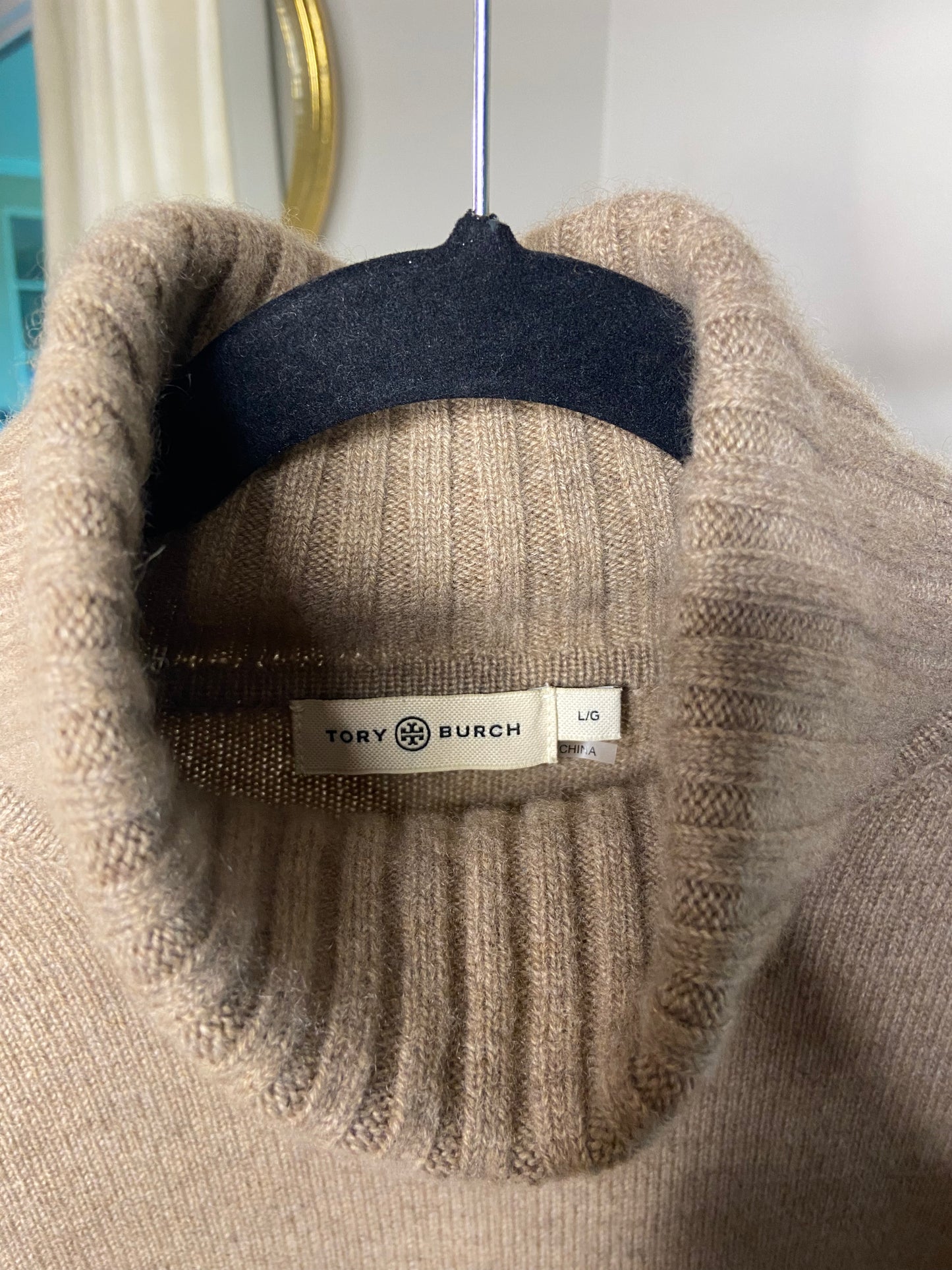 Tory Burch Cashmere Turtleneck Sweater size L