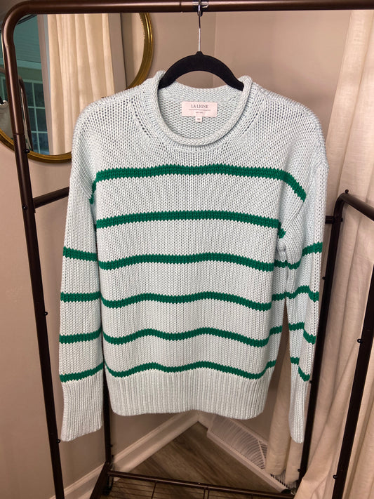 La Ligne Marina Stripe Cotton Sweater size XS