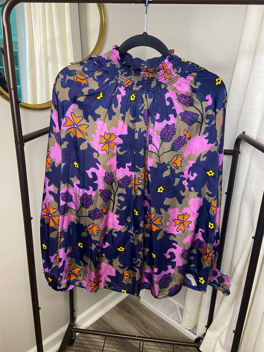 Oliphant Suzani High Neck Blouse size M