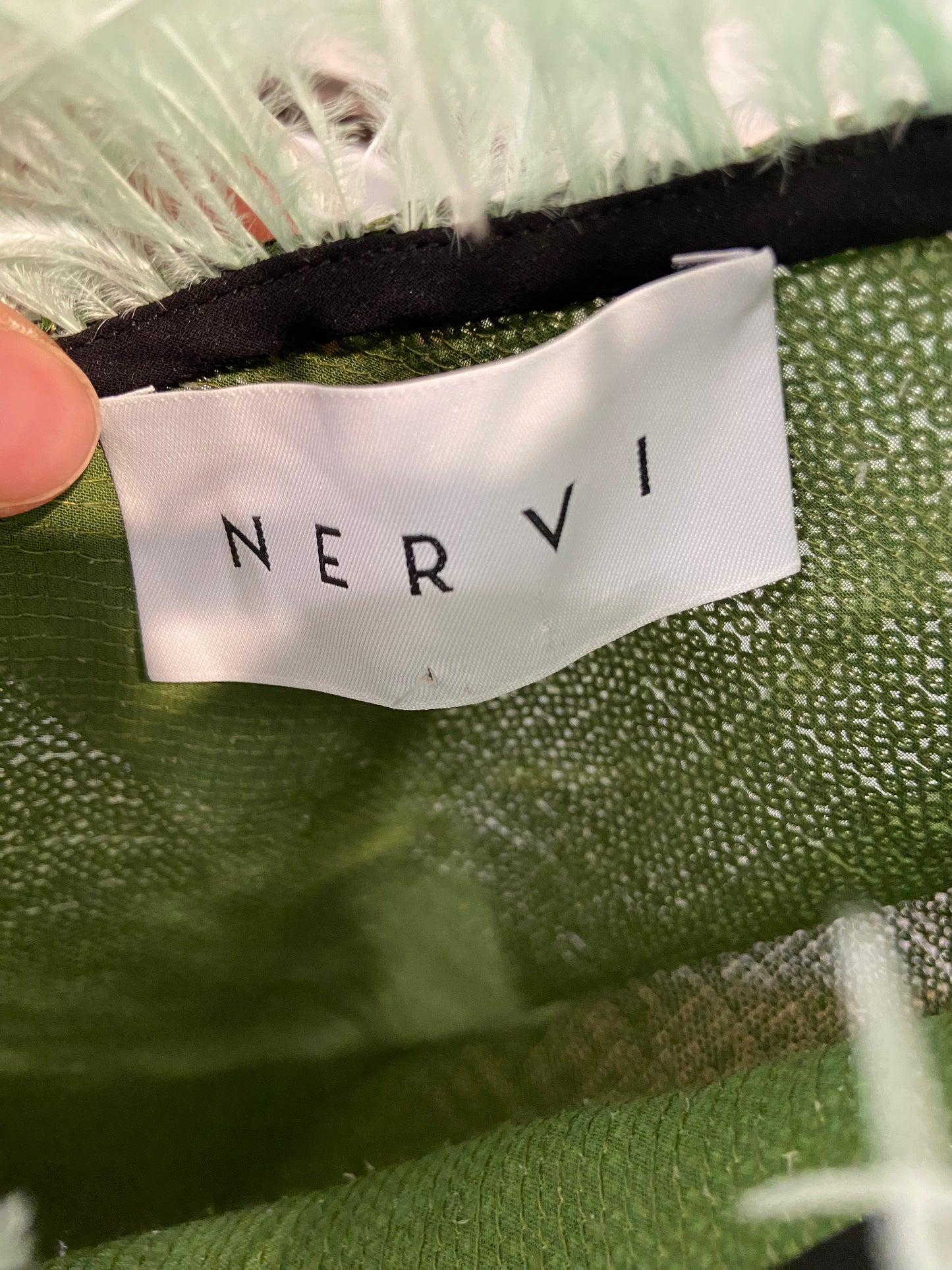 Nervi Green Glitter Mini Dress size 44 US 8