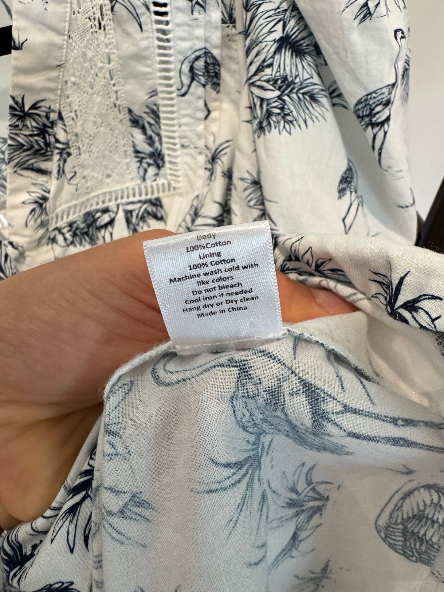 Hunter Bell Jenkins Dress White Floral size M
