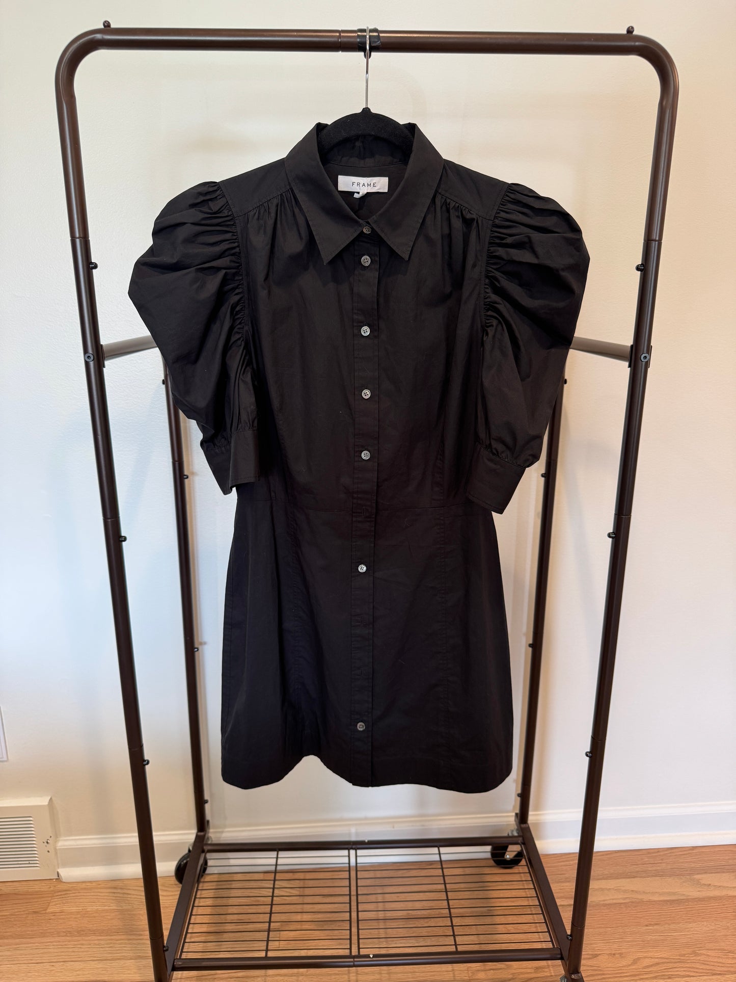 Frame Gillian Black Mini Dress size M
