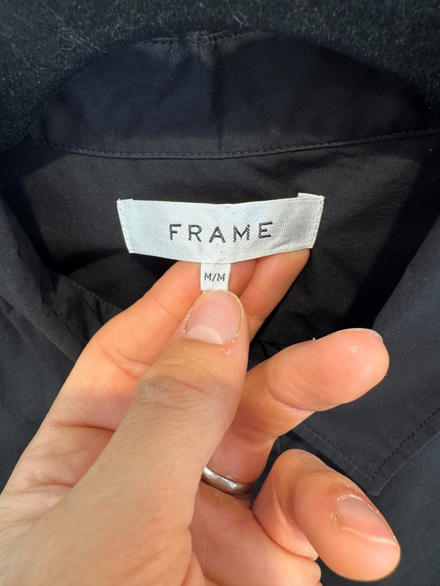 Frame Gillian Black Mini Dress size M