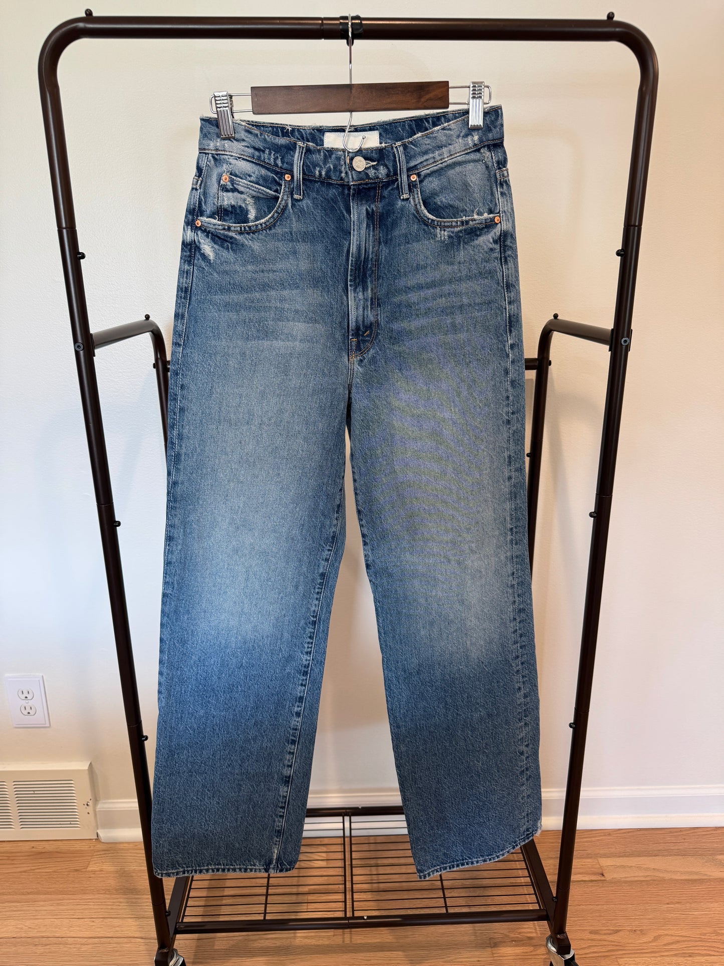 Mother High Waisted Tunnel Vision Sneak Take Me Higher Wash size 26