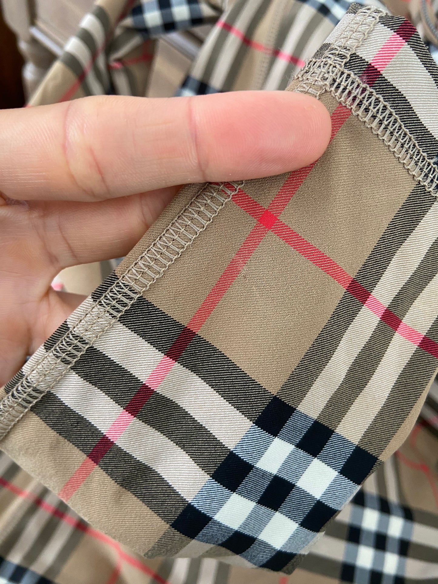 Burberry Check Turtleneck Zip Top and Vintage Check Leggings size S