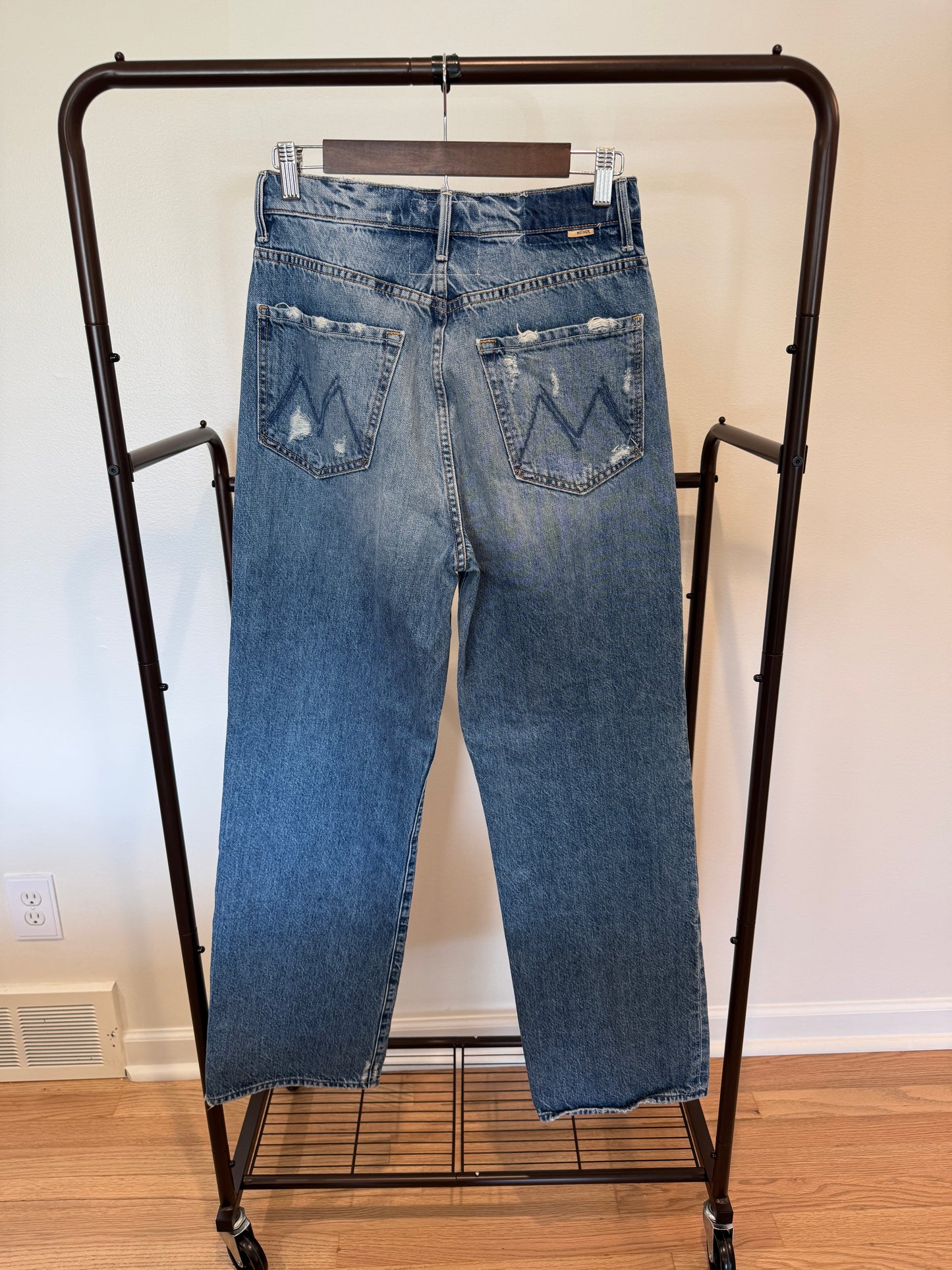 Mother High Waisted Tunnel Vision Sneak Take Me Higher Wash size 26
