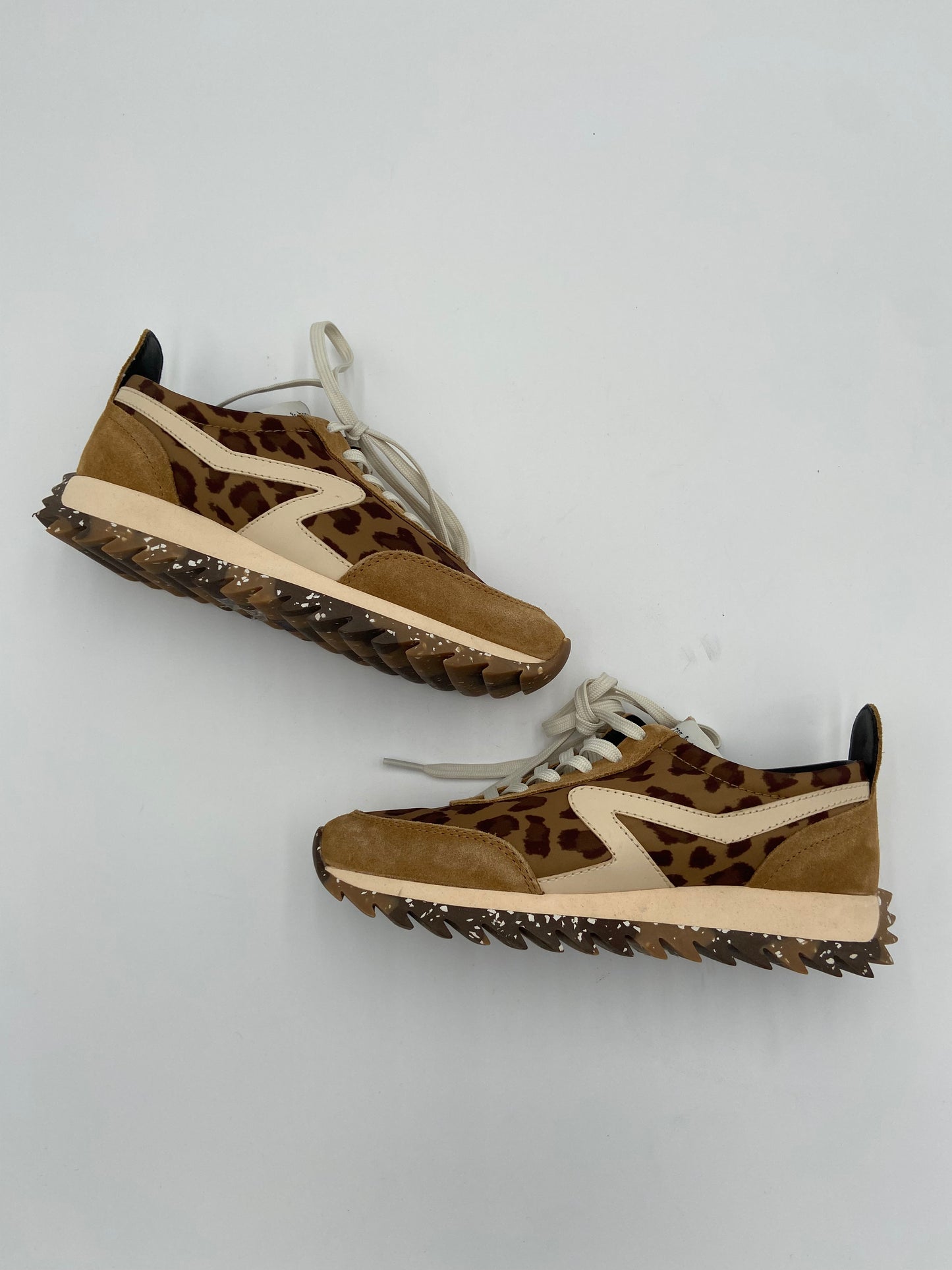 Rag & Bone Retro Runner Leopard Suede & Leather Sneakers size 6