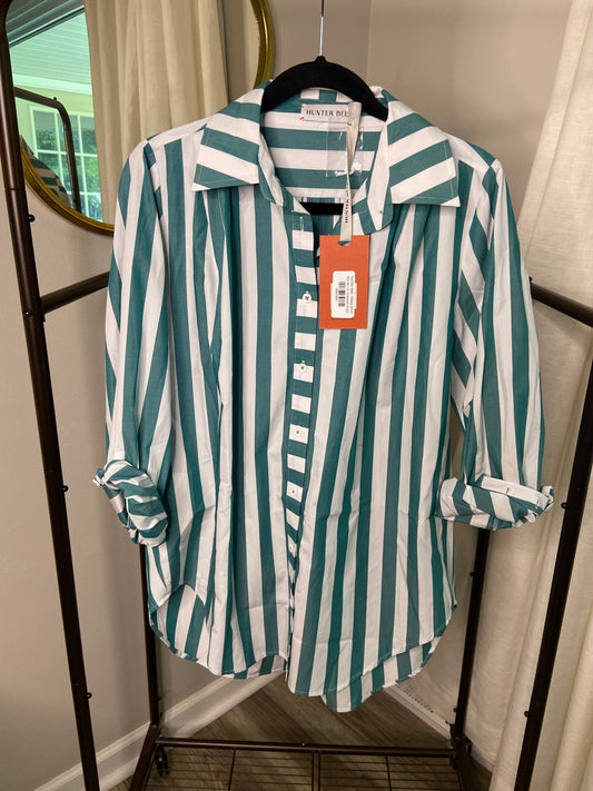 Hunter Bell Miles Stripe Shirt size S