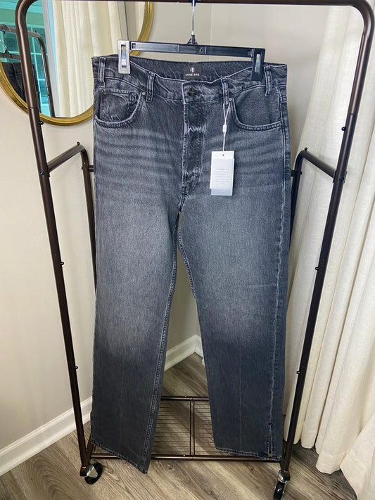 Anine Bing Roy Mid Rise Relaxed Straight Jeans size 31