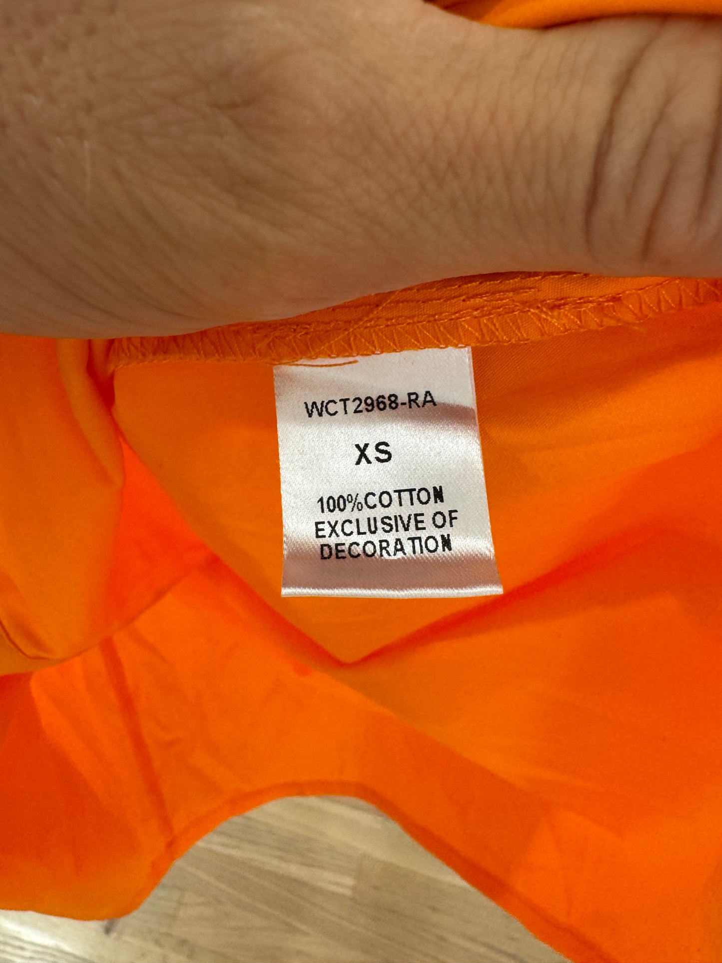 THML Brynn Orange Embroidered Top size XS