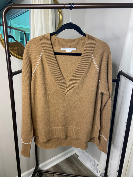 Veronica Beard Preta V Neck Cashmere Sweater size M