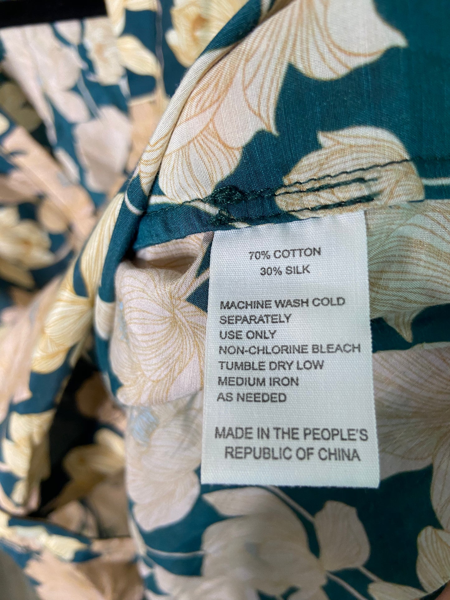 Trovata Birds of Paradis Dakota Blouse Jasper Twilight size M