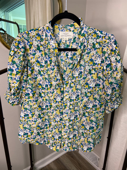 Trovata Birds of Paradis Eliza Blouse size S