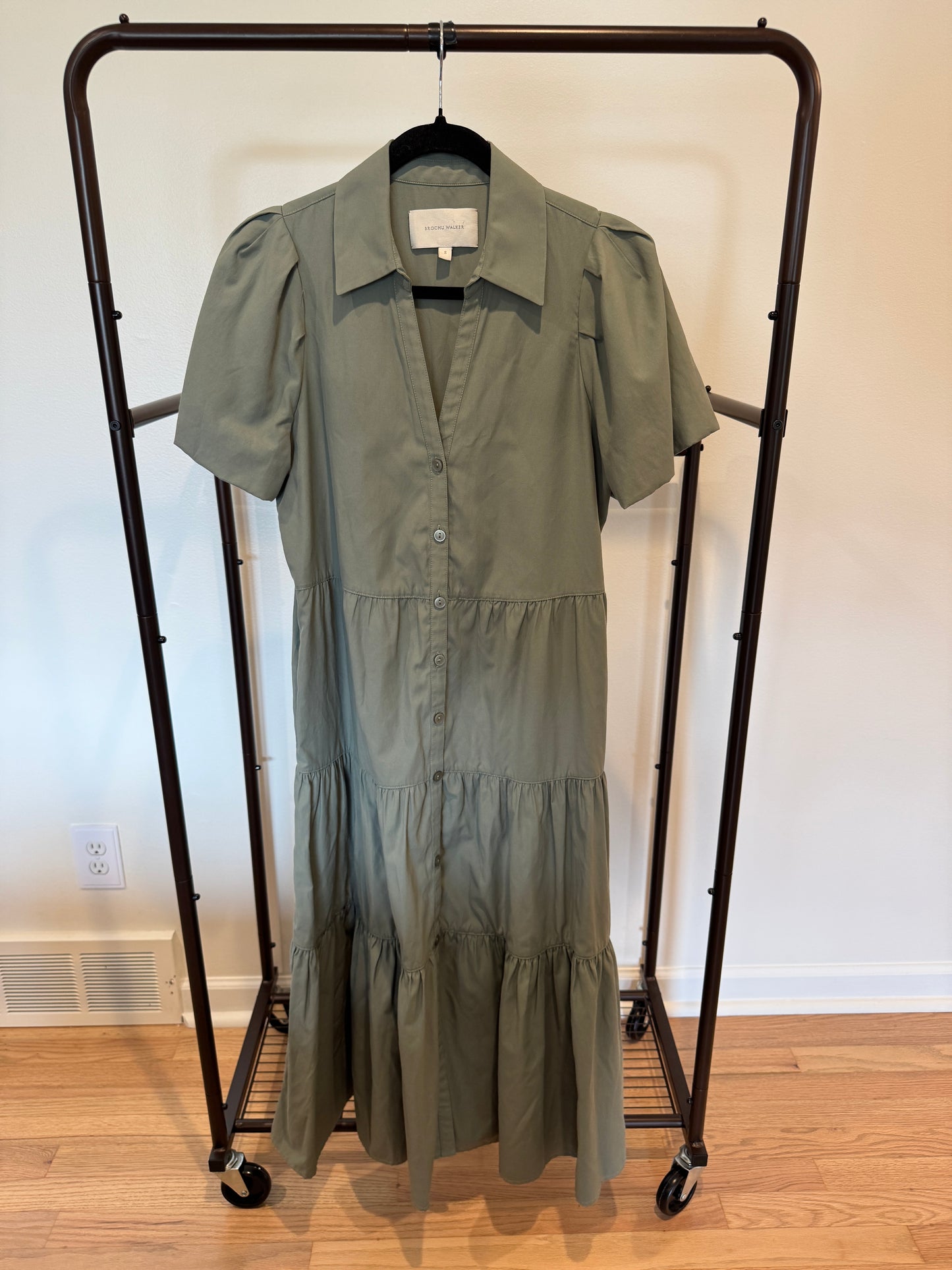 Brochu Walker The Havana Dress in Sage Green size S