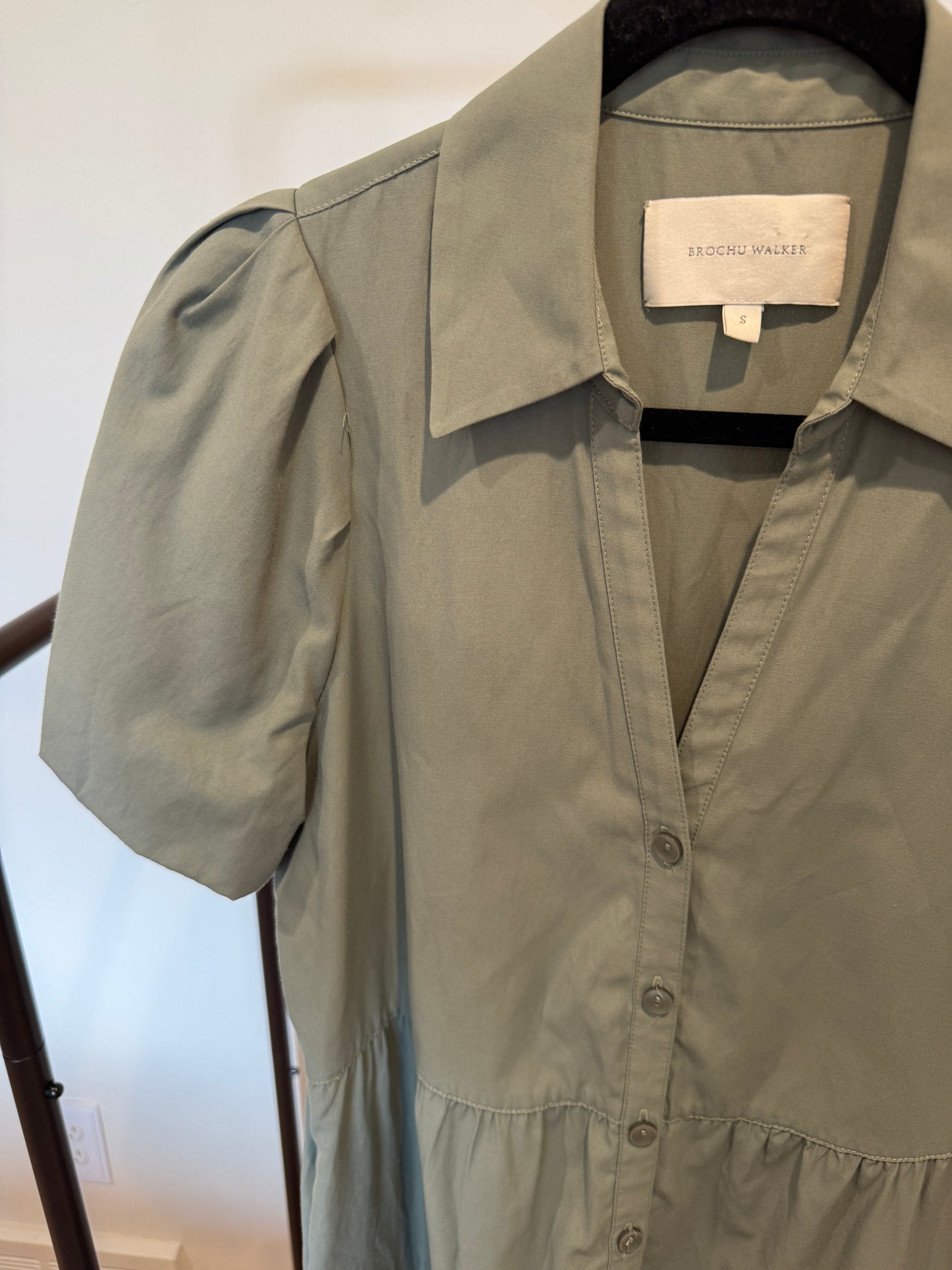 Brochu Walker The Havana Dress in Sage Green size S