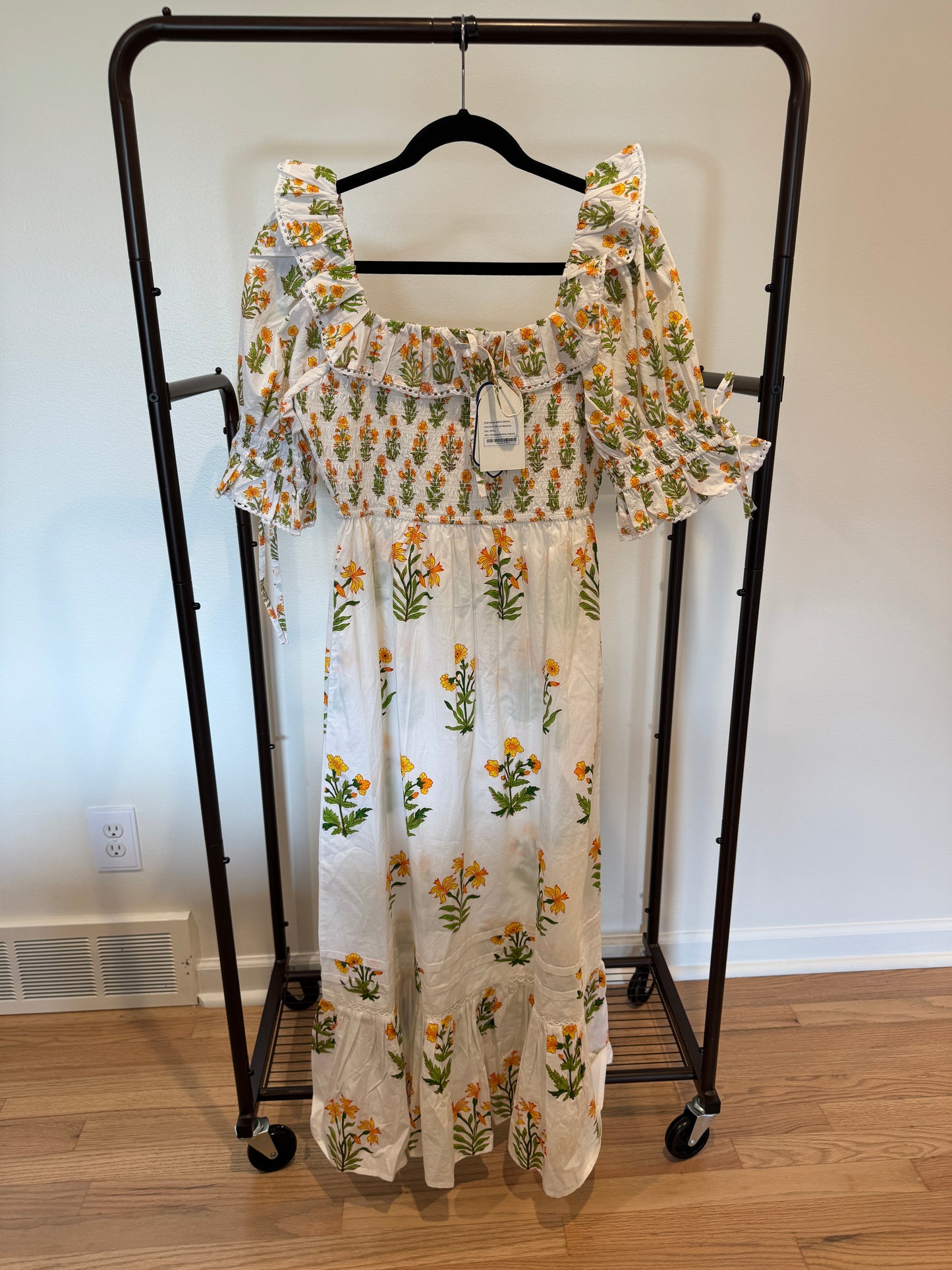 Pink City Prints Meryl Dress in Buttercup Meadow size S